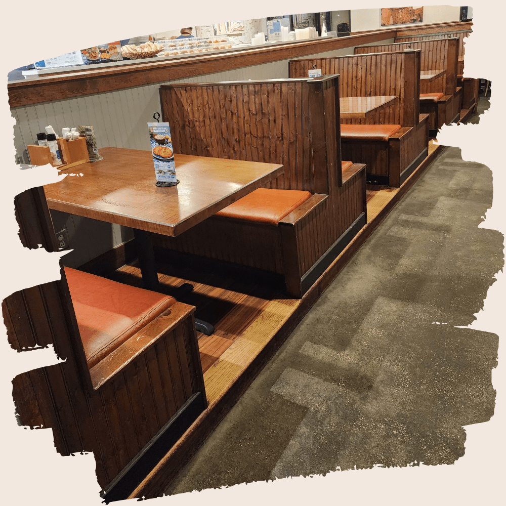commercial booths upholstery